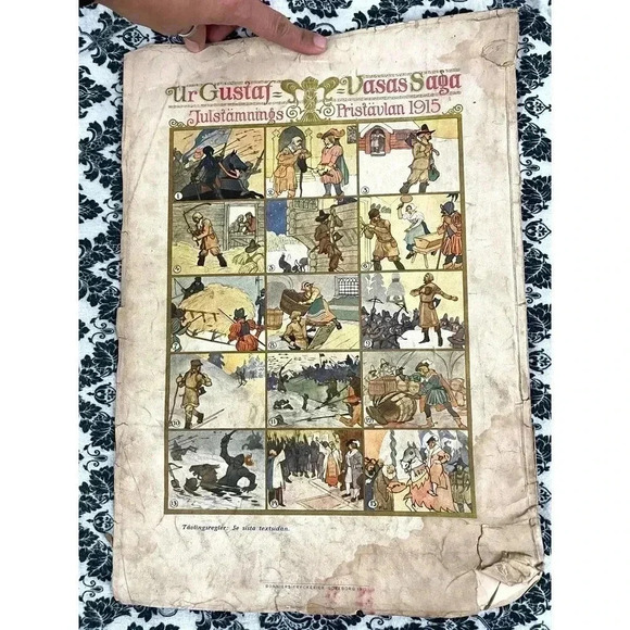 RARE Swedish Art Large Handmade Book 1915 Antique Artwork Reprints Cover - Picture 2 of 11